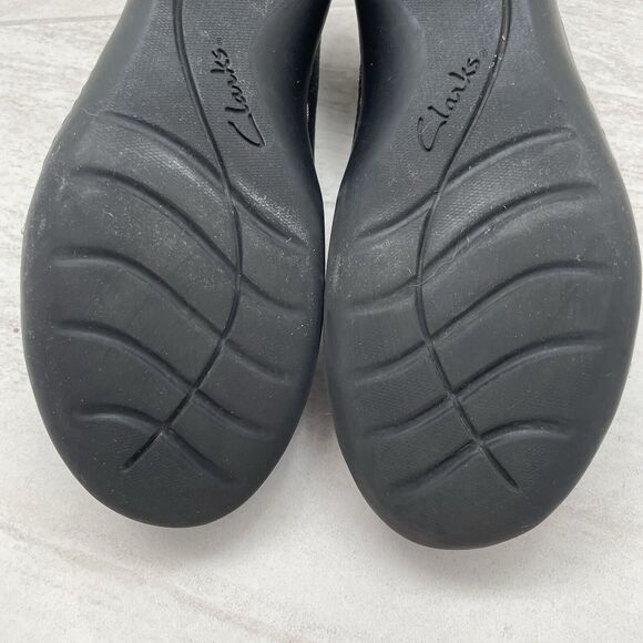 Clarks Ashland Effie Black Leather Slip On Loafer - Picture 7 of 7